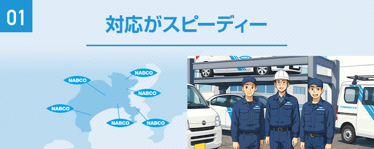 対応がスピーディー