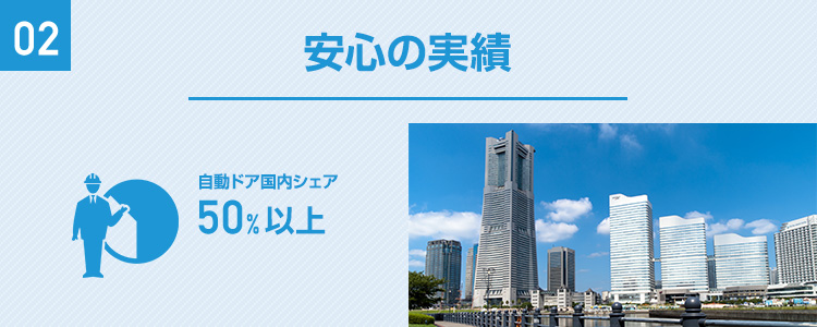 安心の実績
